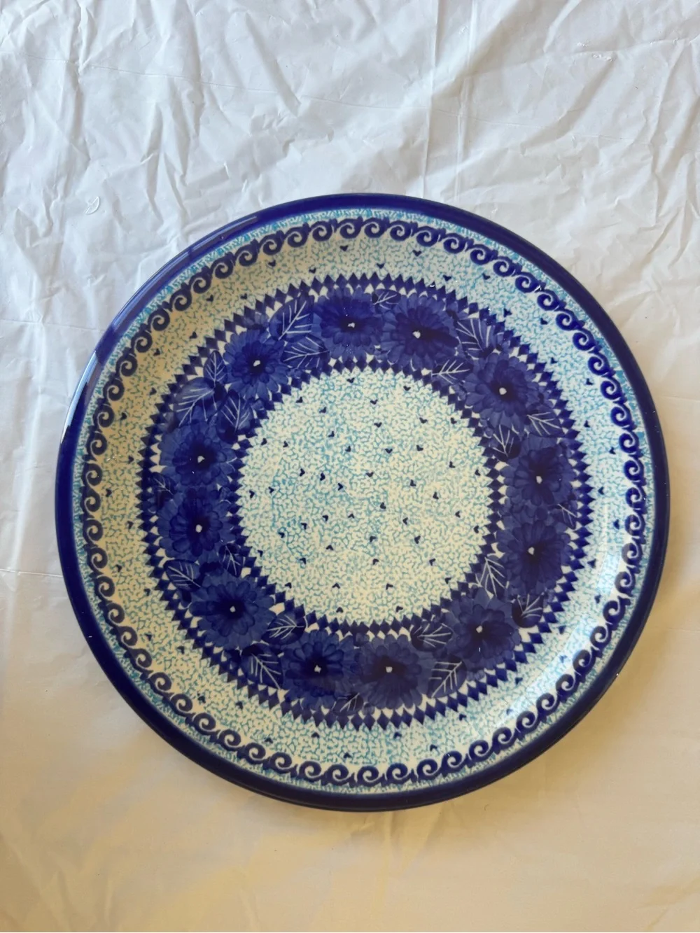Unikat Polish Pottery vivid hand